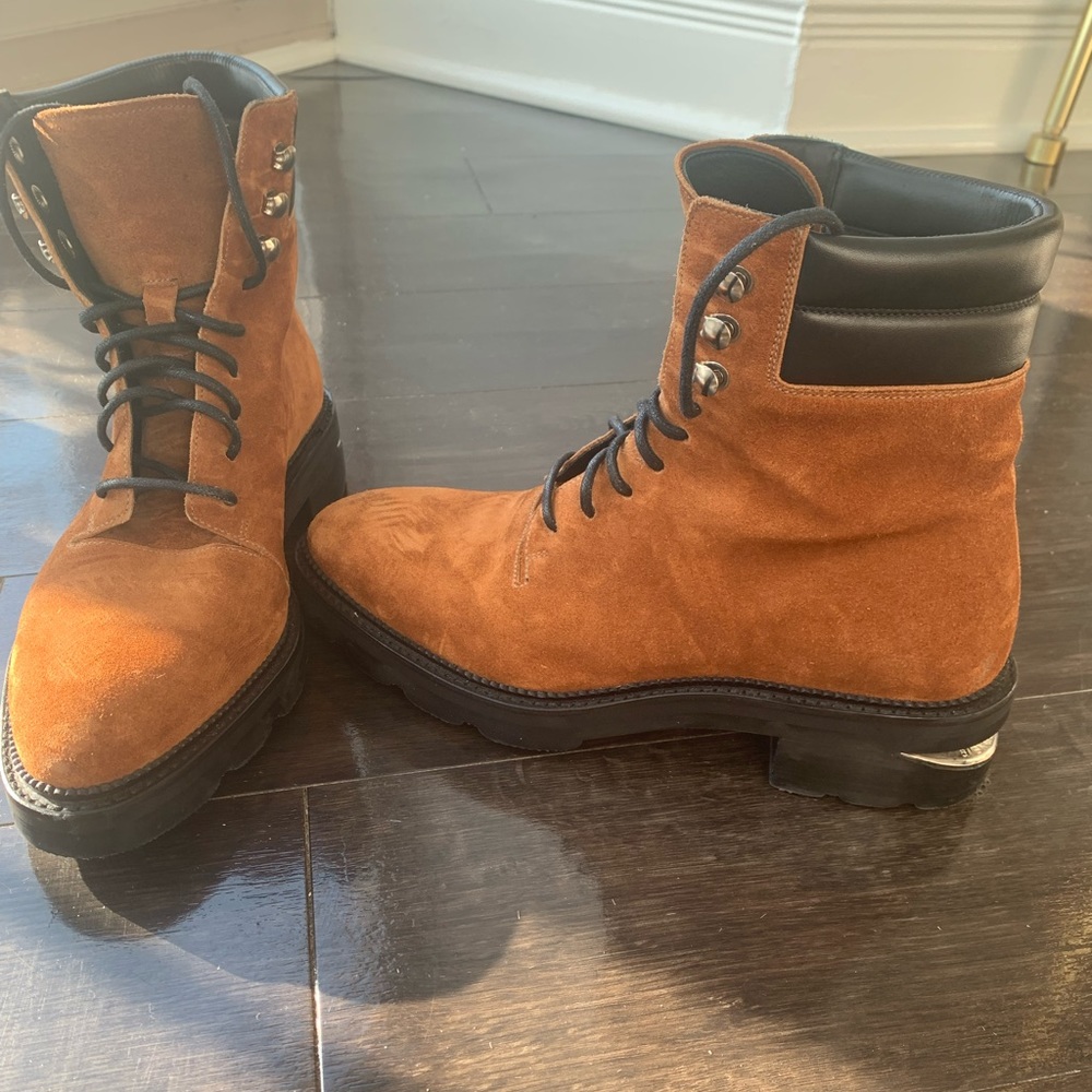 Alexander Wang Andy Hiker Boots - Suede Cognac - Size 39